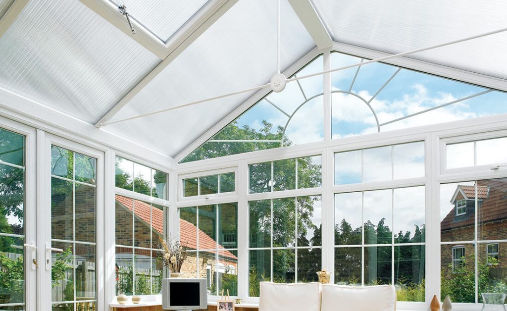 Interior view of a uPVC Gable conservatory